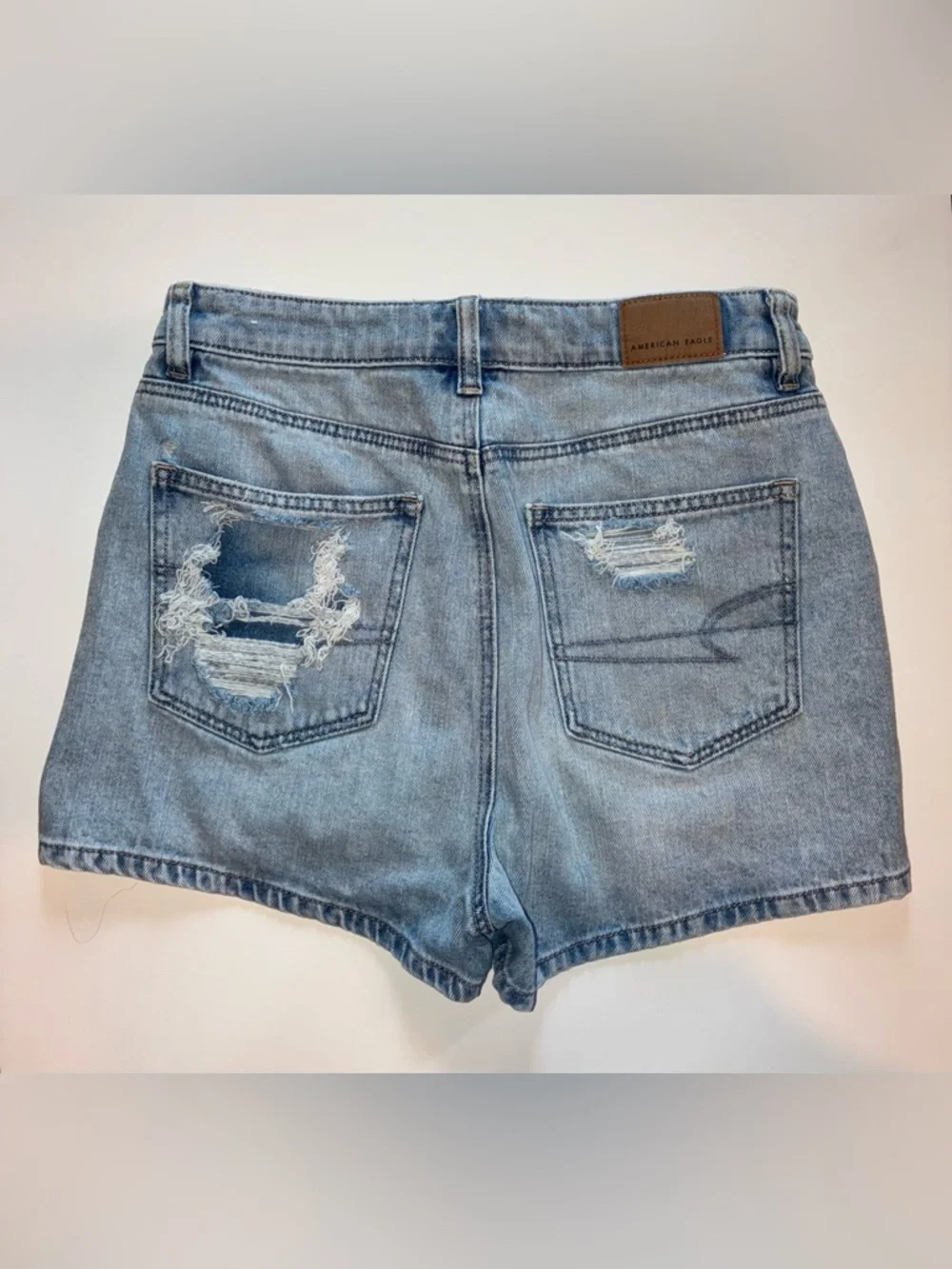 AE - Mom Distressed Shorts - Picture 4 of 7